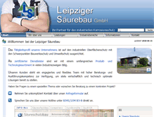 Tablet Screenshot of leipzig-saeurebau.de